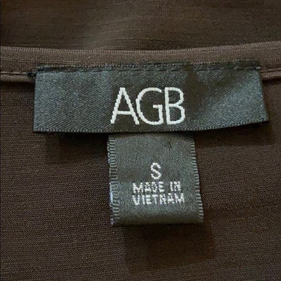 AGB Women’s Brown Beaded Tank Top Size Small - Picture 3 of 5